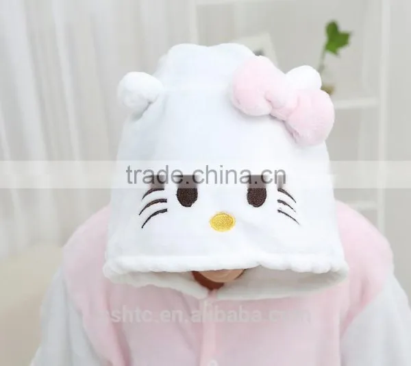 Flannel Cartoon Adult Animal Jumpsuit Animal Pajamas Jumpsuit Kitty Design photo-4