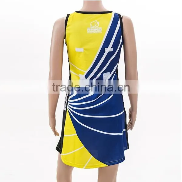 2017 Netball Uniforms Dress With Velcro Neball Bibs photo-3