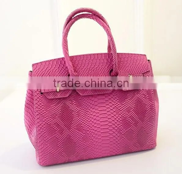 DY0058Z Europea Fashion Snakeskin pu Leather Bag Tote Handbag photo-3