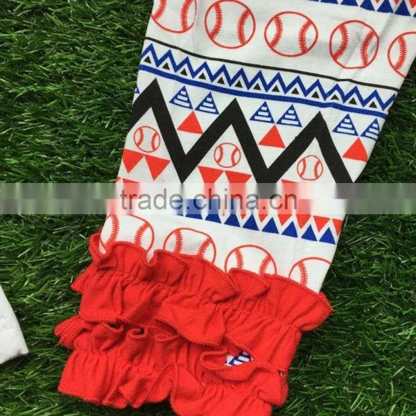 Kids Baseball Season Popular Baseball Style 3 Pieces Short Sleeve Clothes Cause I am All About That Base Outfit With Accessories photo-4
