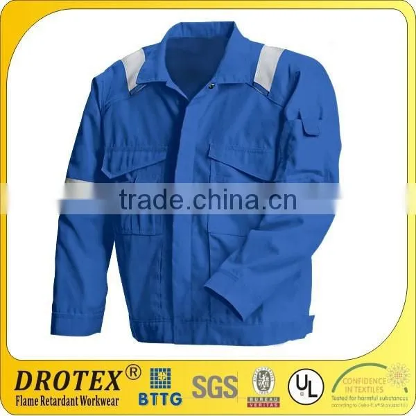 Safety Jacket EN 61482 100% Cotton Reflective Striped FR Jacket photo-2