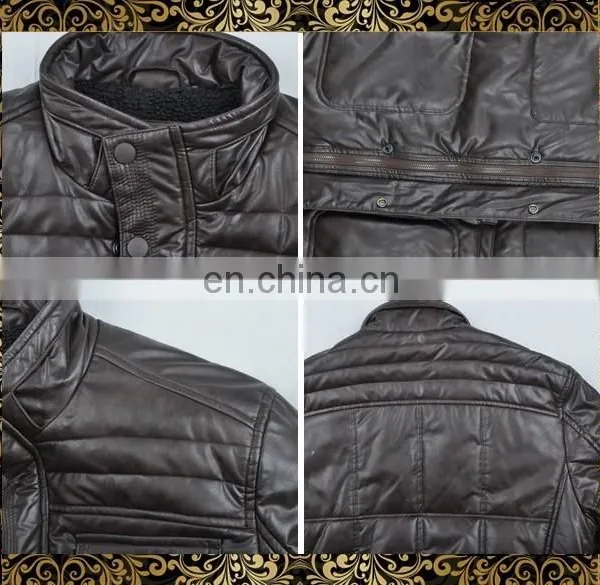 2015 New Model Istanbul Garment pU Leather Jacket photo-4