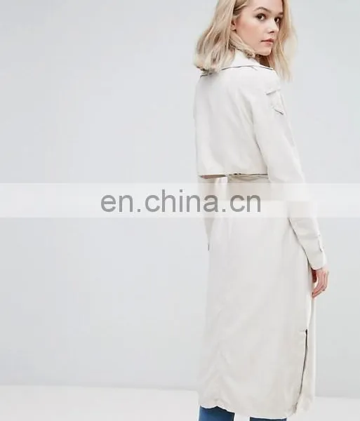 New Women Fashion Long Jacket With Pocket and Hat Ladies Winter Pictures Dust Coats photo-3