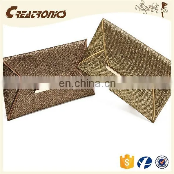 CR Passed European Test Colorful Convenient Envelope Shaped Ladies Clutch Bag Shining Pattern Leather Handbag Factory photo-3