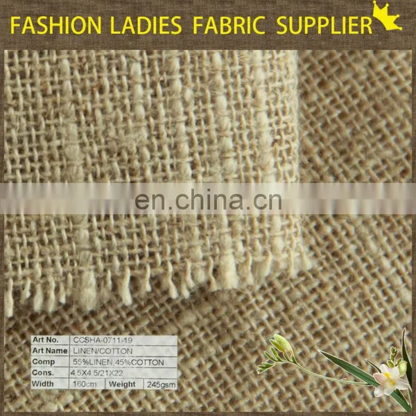 Onway Textile Organic Linen Fabric Wholesale,fabric 50% Linen 50% Cotton photo-2