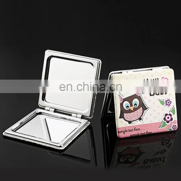 Customized Cosmetic Round Leather Mirror/pocket Mirror photo-6