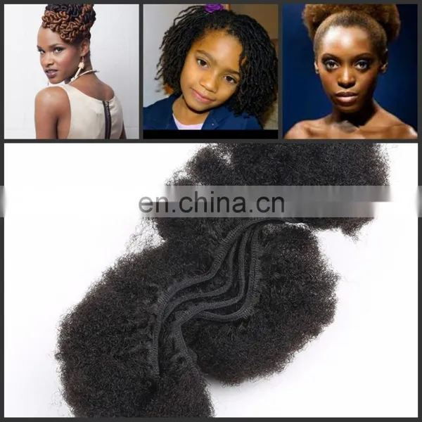 Brazilian Virgin Human Hair Afro Kinky Curly Hair Weave/Soft Human Afro Weave For South Africa Men photo-4