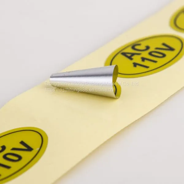 Self adhesive clothing sticker label custom warranty label sticker