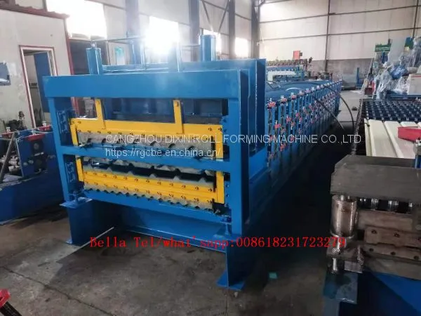 Roofing Sheet Roll Forming Machine Double Layer Metal Tile Making Machine photo-3