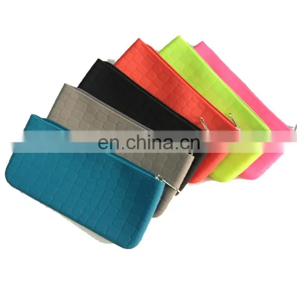 Surface Leather Shape Wallet Purse Lady's Clutch Zipper Pouch Fashion Silicone Bag photo-5