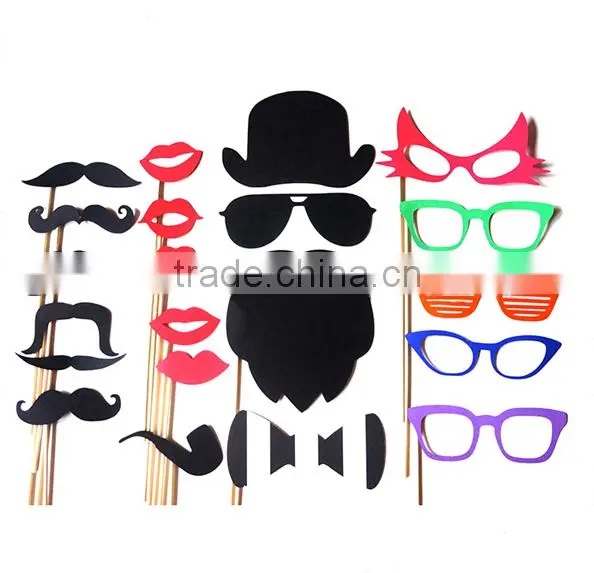 Colorful Kids Party Photo Booth Props With Stickers photo-2