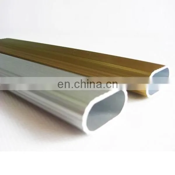 SHENGXIN Oval Aluminium Pipe Powder Coated Anodized Oval Aluminium Proiles for Oval Hanger Rail photo-2