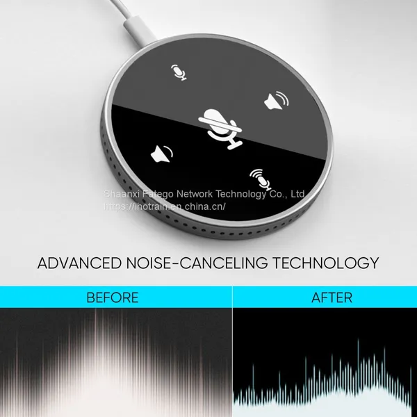 Hotrain FX202U USB Touch Screen Mini Desktop Omnidirectional Conference Microphone Speaker photo-2