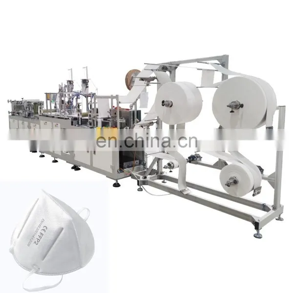High Speed Fully Automatic FFP2/FFP3 N95 Face Mask Machine For Folding Mask Making Machine photo-3