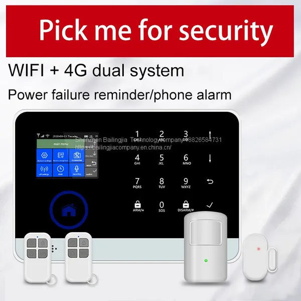 WIFI+GSM+GPRS Alarm System With IOS/Android App Control Compatible for Home photo-2