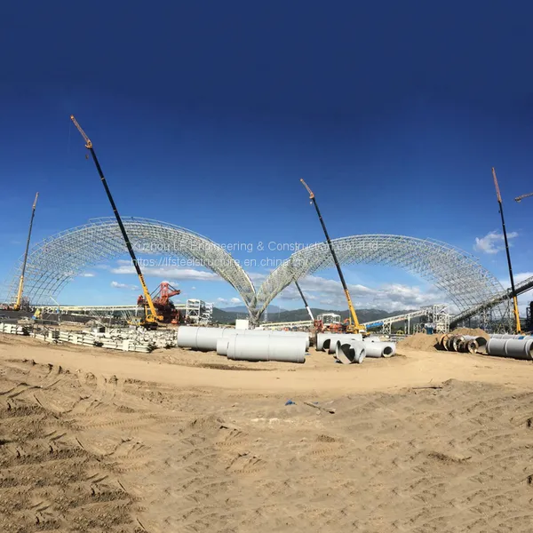 LF Arched Roof Construction Workshop Space Frame Clinker Storage Silo photo-2