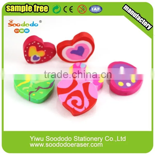 Cartoon Harmless Extruded Erasers Love Shape photo-3