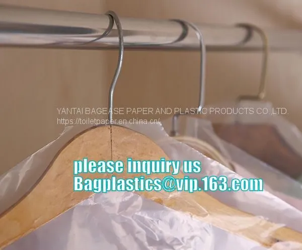 WIRE HANGER, DRY CLEANING GARMENT BAGS COVER, SANITARY LAUNDRY BAGS, HOTEL, LAUNDRY STORE, CLEANING SUPPLIES photo-3