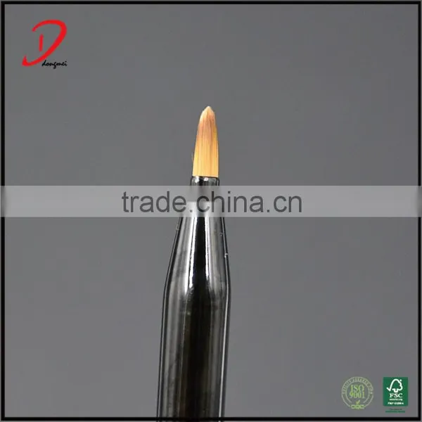 Wholesale Private Label OEM Black Metal Handle Retractable Lip Brush photo-5