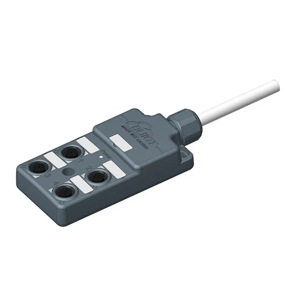 DBW Series M12 IP69 2/5m 24DC NPN/PNP Dual-Channel Signal Distribution Box photo-2