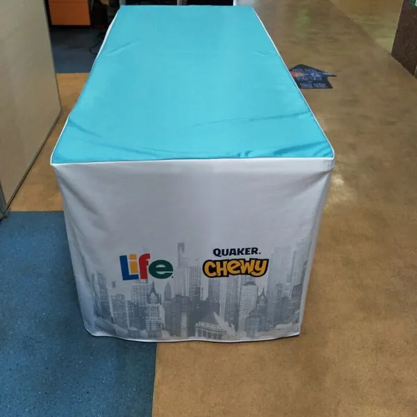 6ft Fitted Tradeshow Full Color Dye Sublimation Table Cover photo-4