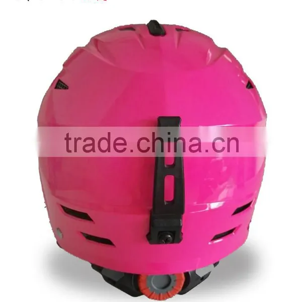 KY-C004 Ski Ice Skate Goggle Earcuff Pink Protective Helmet With Visor photo-4