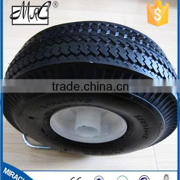 CHINA High Quality Double Wheels Wagon Wheel Small Rubber Wheelbarrow Wheel 4.10 / 3.50-4 photo-5