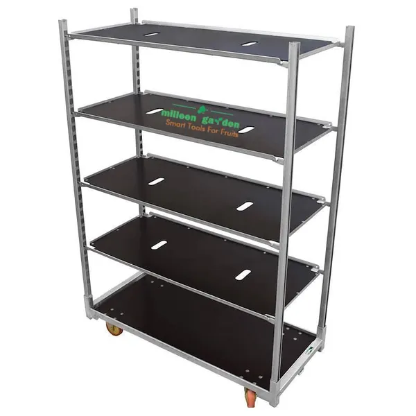 Metal Galvanized Plant Display Nursery Dutch Cart Greenhouse Transport Flower Horticulture Trolley
