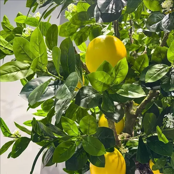 Commercial Grade Fake Grapefruit Tree 7FT-21FT Fire Retardant & Windproof for Theme Parks, ECO Certificated Trunk photo-3