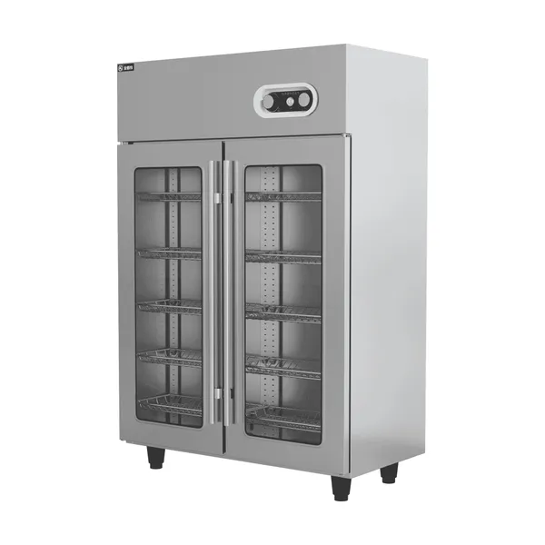 Professional Catering Glass Door Foam Double Door Disinfection Cabinet