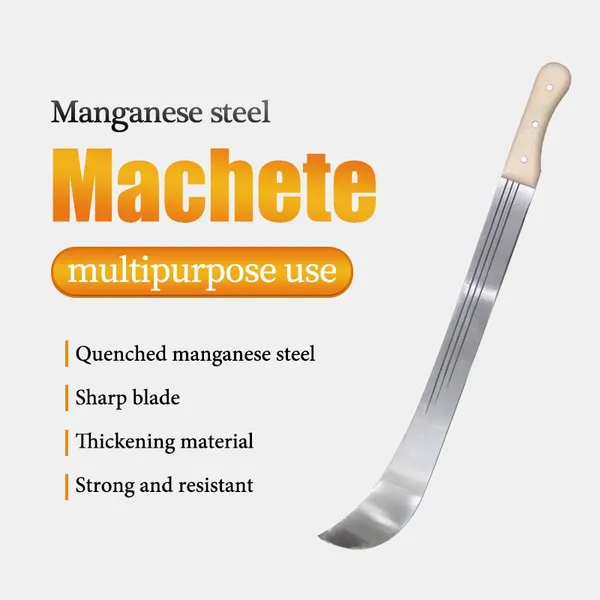 20 Inch High Carbon Steel Jungle Machete Bush Cutting Machete Knife Agricultural Tool Wholesale Supplier photo-2