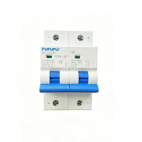 DC Power Distribution Panel C-type FK80-125DC Low-voltage Circuit Breaker 125A photo-2