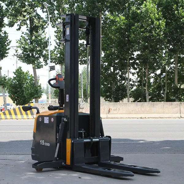 Factory Hot Sale 1500kg 2000kg Lift Height 3M Full Electric Stacker Walking Stacker Forklift Hydraulic Stacker photo-4