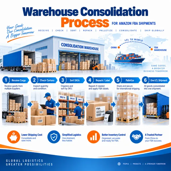 China LCL Consolidation for Amazon FBA Multi-Supplier Shipments photo-5