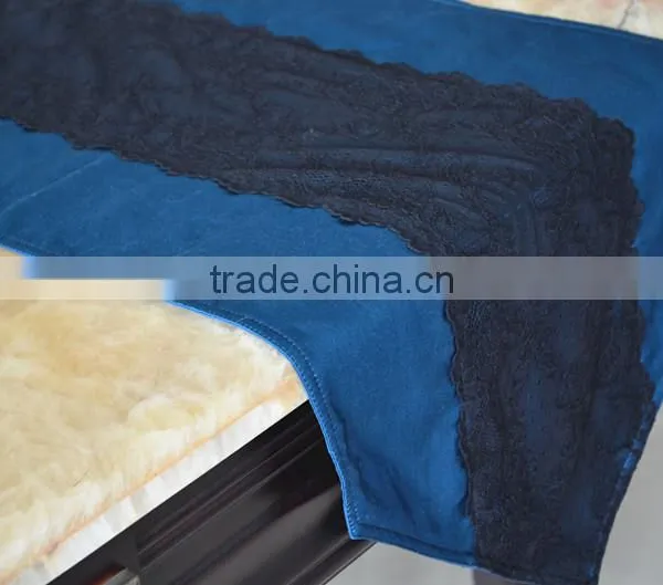 100% Polyester Lace Satin Table Runner