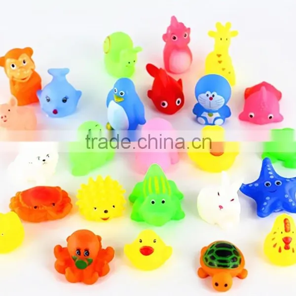 Eco-friendly Bath Toys Various of Ocean Fish Animal and Cartoon Cars
