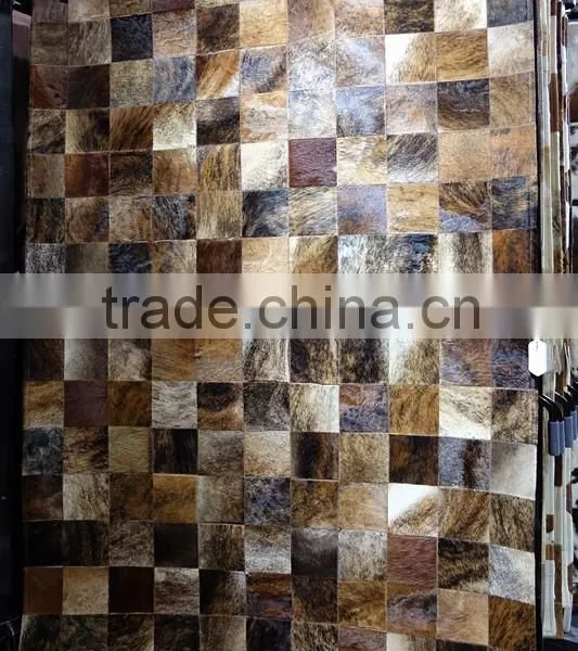 Natural Cowhide Rugs Hot Patchwork Cow Skin Carpet Quality Choice photo-3