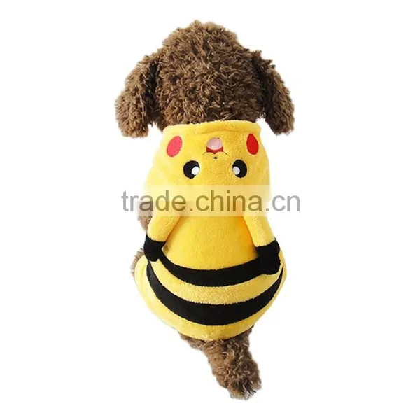 Dog Pikachu Apparels With Double Sided Coral Fleece Material Fit for Spring Autumn and Winter photo-5