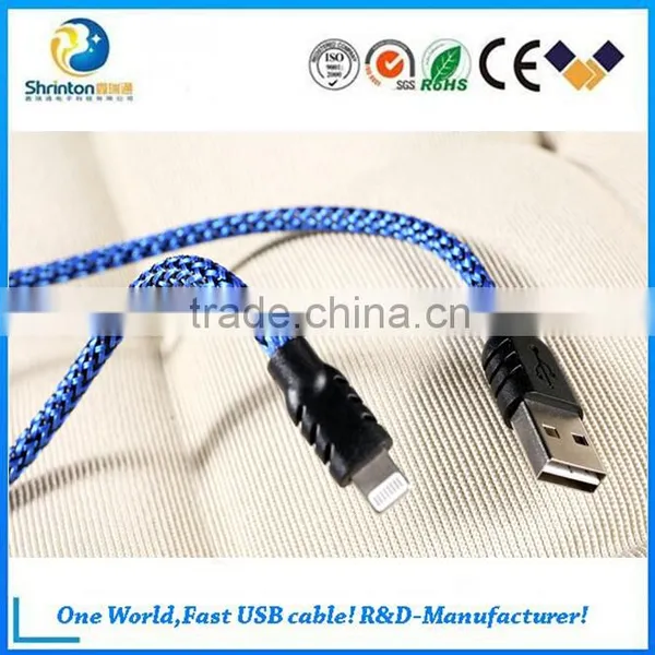 Remax Nylon Braided Fabric Micro Usb Cable 1M With Metal Head photo-4