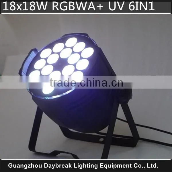 18 RGBWA UV Led Par6in1 Light Factory Wholesale Cheap Price 18*18w High Brightness Top Quality photo-2