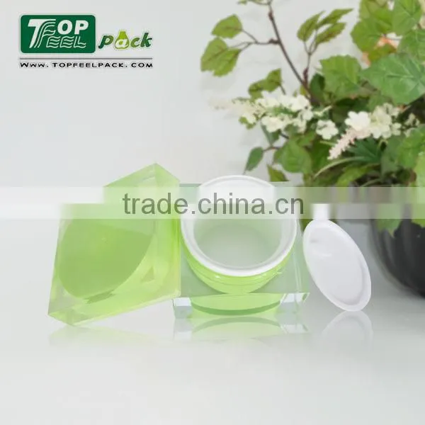 Fancy 30ml/50ml/80ml Cosmetic Plastic Acrylic Jar in Square Shape photo-6