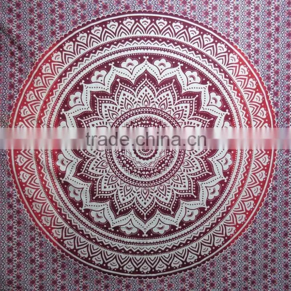 Bohemian Handmade Bed Cover Mandala Beach Throw Wall Hanging Cotton Tapestry photo-3