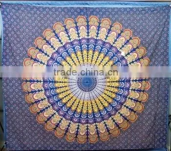 WHOLESALE MANDALA ROUND TAPESTRY WONDERFUL PRINT COTTON BEDSHEET photo-6