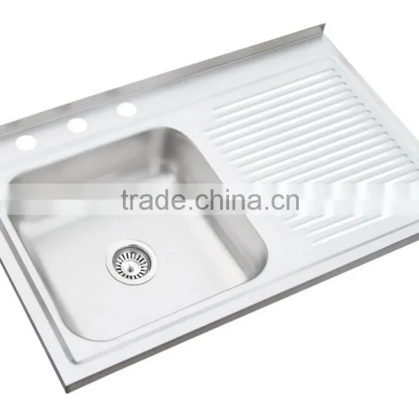 750*480mm XAL7548 Satin Finish Left Bowl Stainless Steel Sink Satin Finish Hot Sale for South America