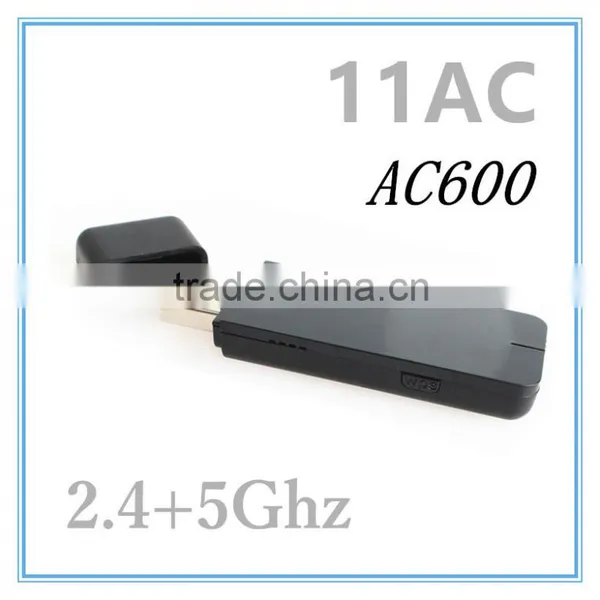 Newest 2.4GHZ&5.8GHZ 11ac 600mbps Wireless Wifi Adapter With MTK7610 Chipset