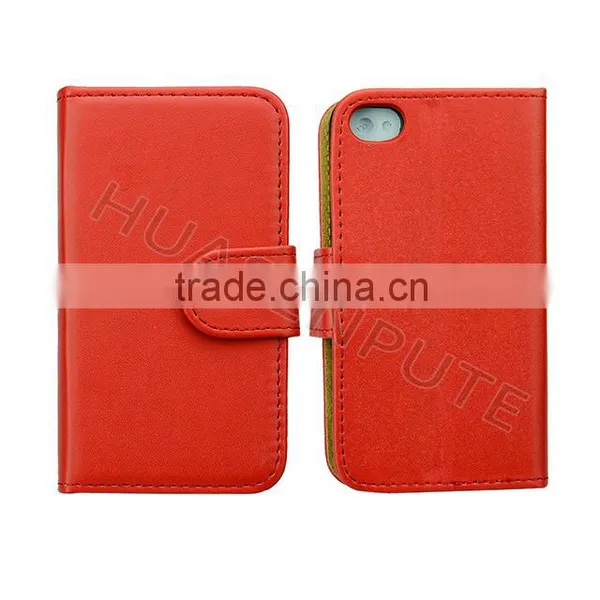 China Supplier High Quality Flip Wallet Leather Case For IPhone4/4S photo-6