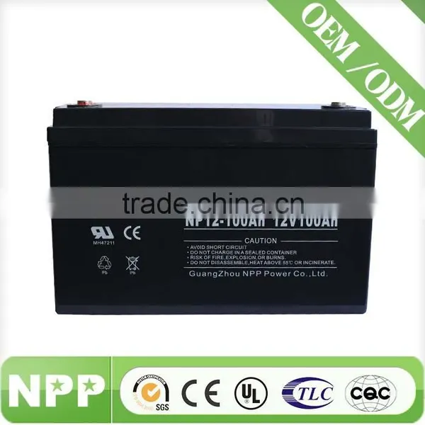 Gel Battery Factory 100ah 12v Sealed Lead Acid Battery photo-2