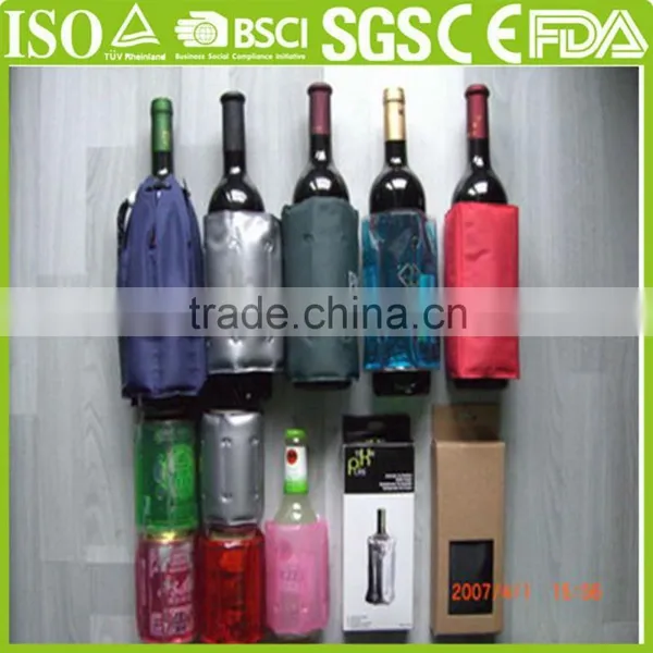 Freezable Gel Wine Bottle Cooler Freezer Pack Bag photo-2