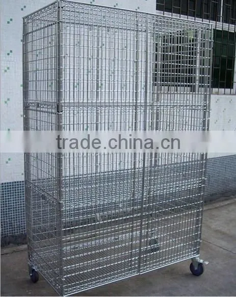 Mobile Standard Wire Security Cage With Doors photo-5