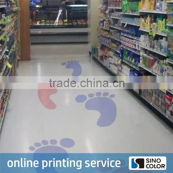 Long Life PVC Film Floor Sticker Advertising